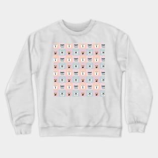 Pastel Halloween Candy Pail Characters Crewneck Sweatshirt